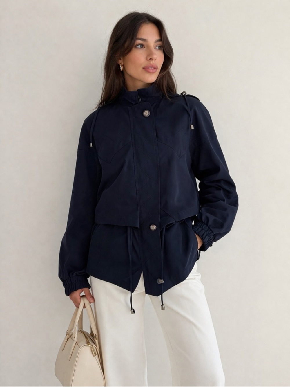 Junior Gallery Vintage Navy Lightweight Jacket Size 5/6